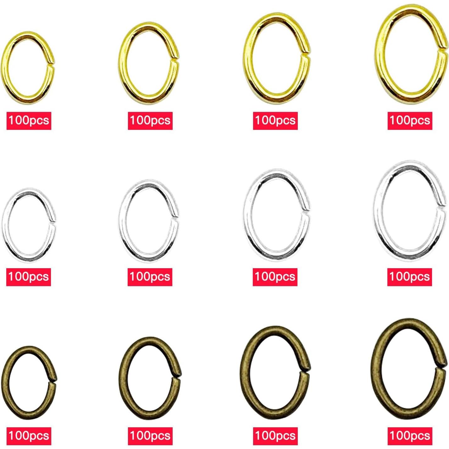 1200 Anillas de Salto Abiertas YaeYur Acero Inoxidable DIY