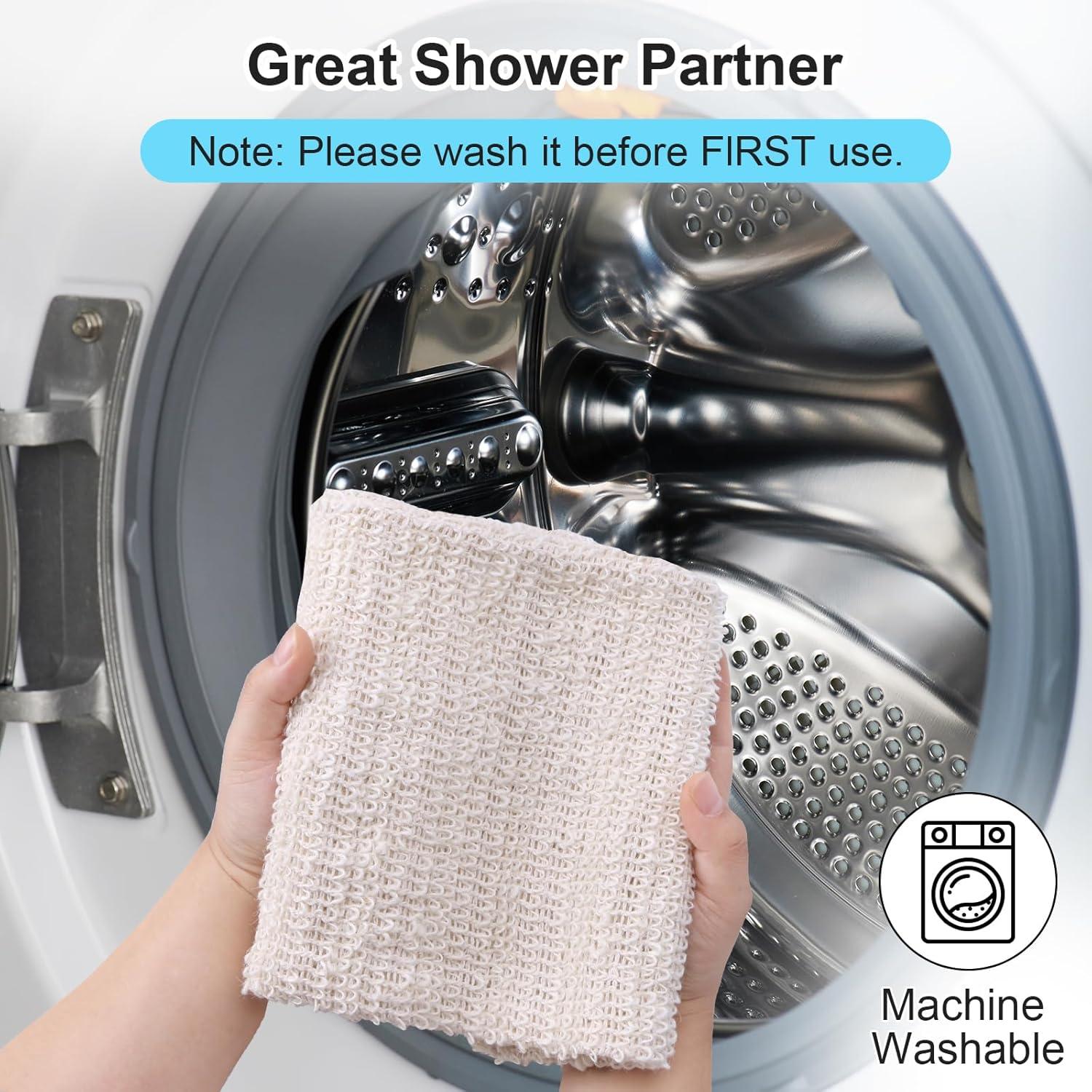 Toalla Exfoliante de Ducha SAMIYUE 90 cm Sisal Natural