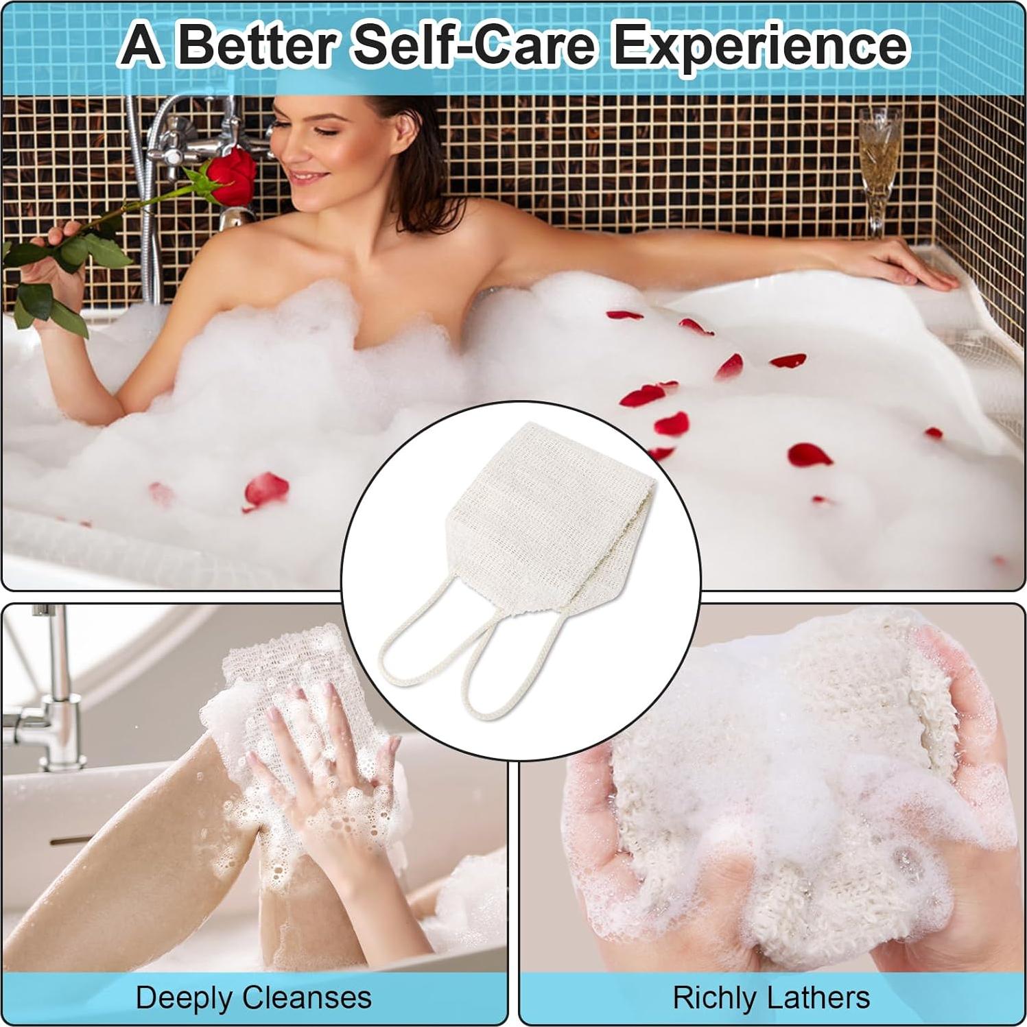 Toalla Exfoliante de Ducha SAMIYUE 90 cm Sisal Natural