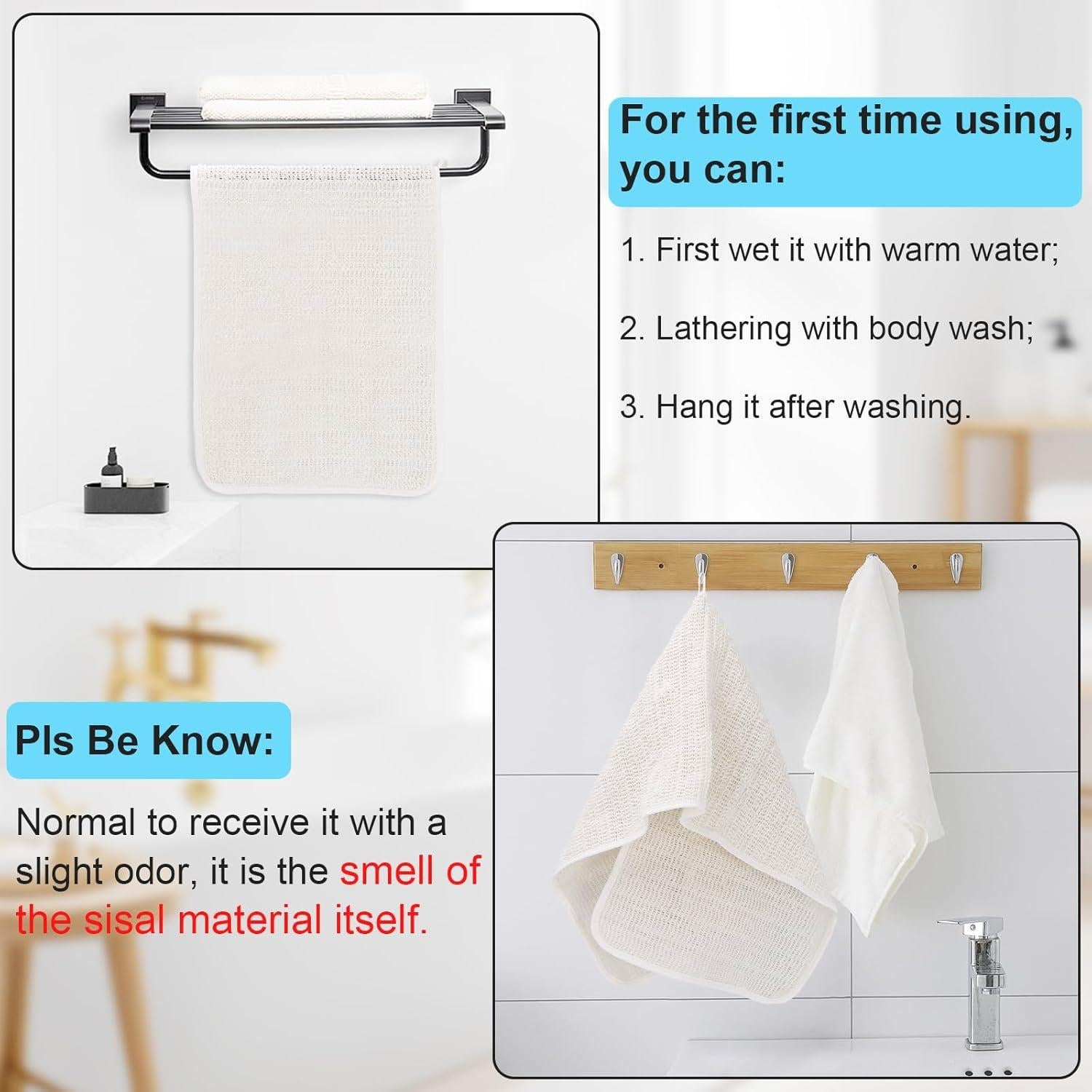 Esponja Exfoliante de Lufa SAMIYUE para Ducha 83.82x27.94cm