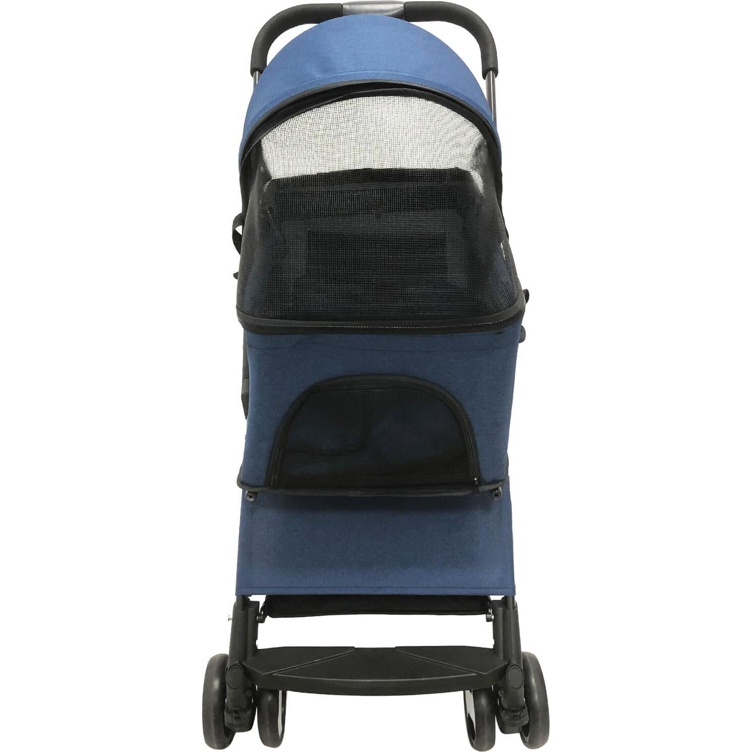 Carrito para Mascotas Critter Sitters Azul 15 kg 4 Ruedas Plegable
