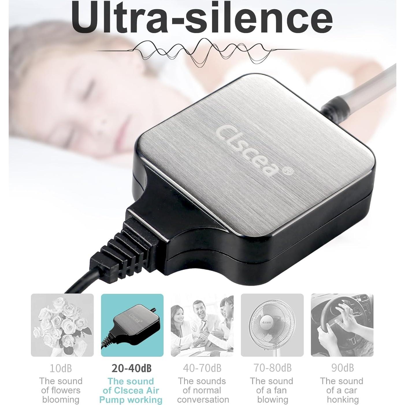 Bomba de aire para acuario Clscea 1.5W 1-15 galones silenciosa