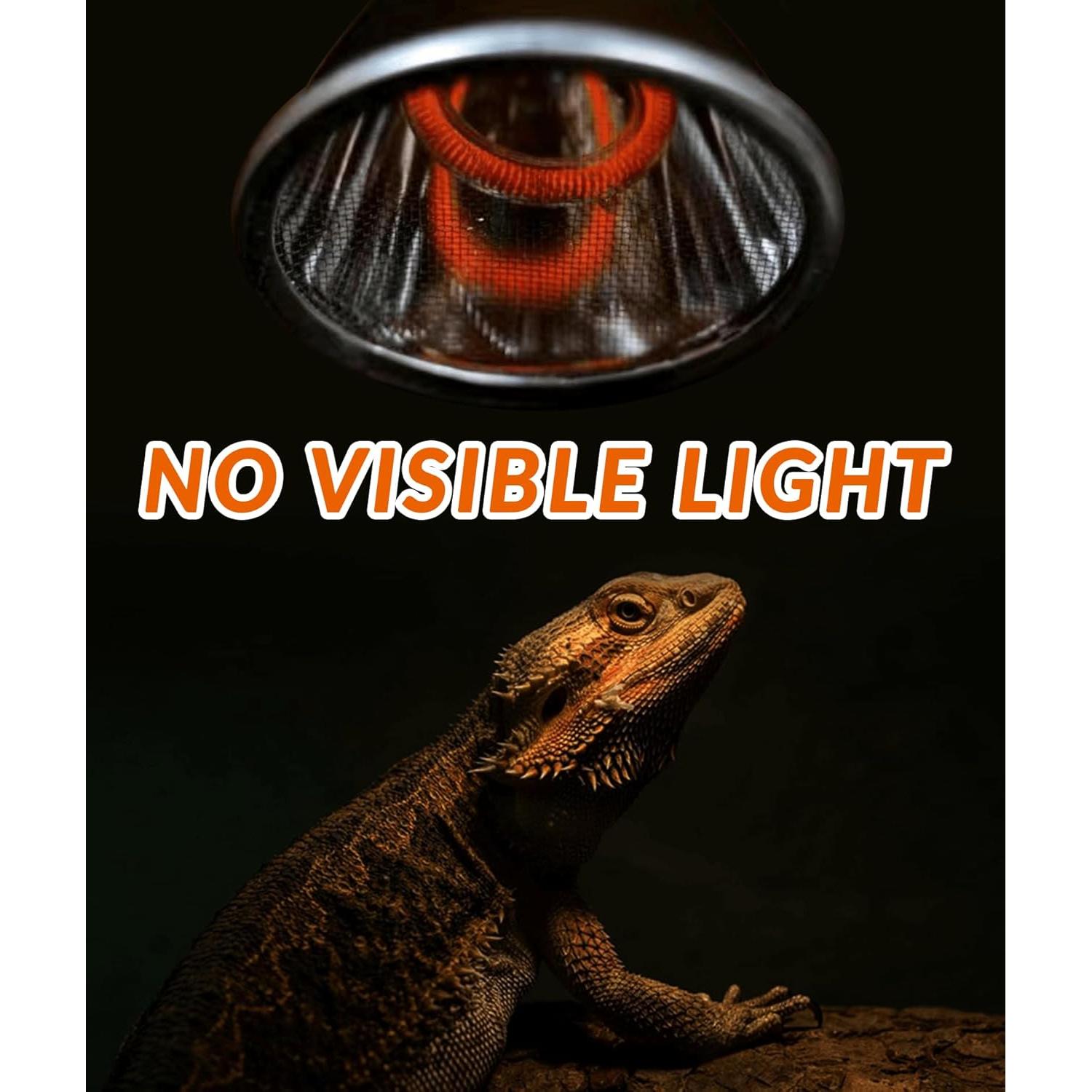 Lámpara Proyector de Calor Infrarrojo AUAAQ 50W para Reptiles