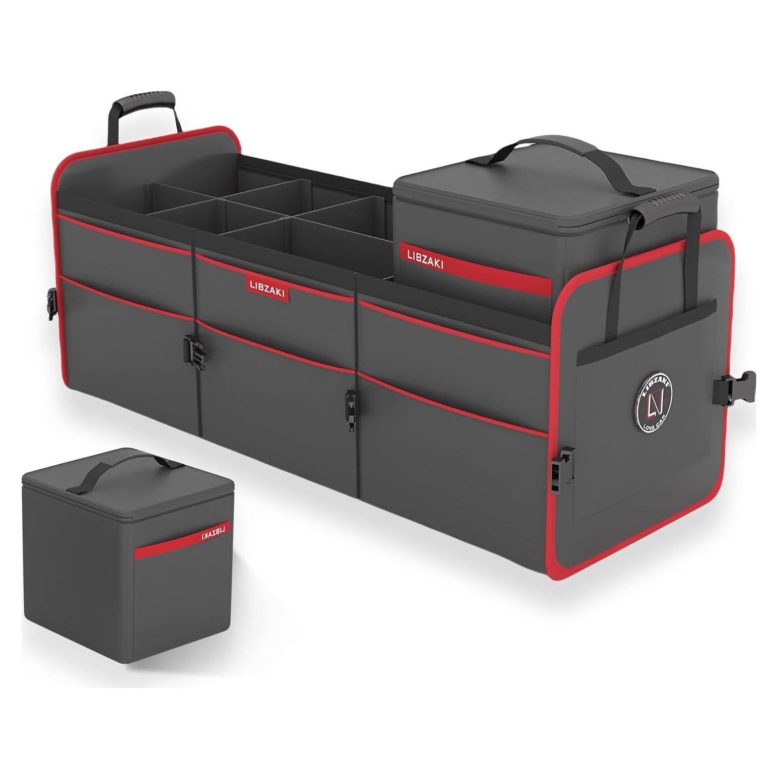 Organizador de Maletero LIBZAKI 95L Plegable con Bolsa Térmica 26L