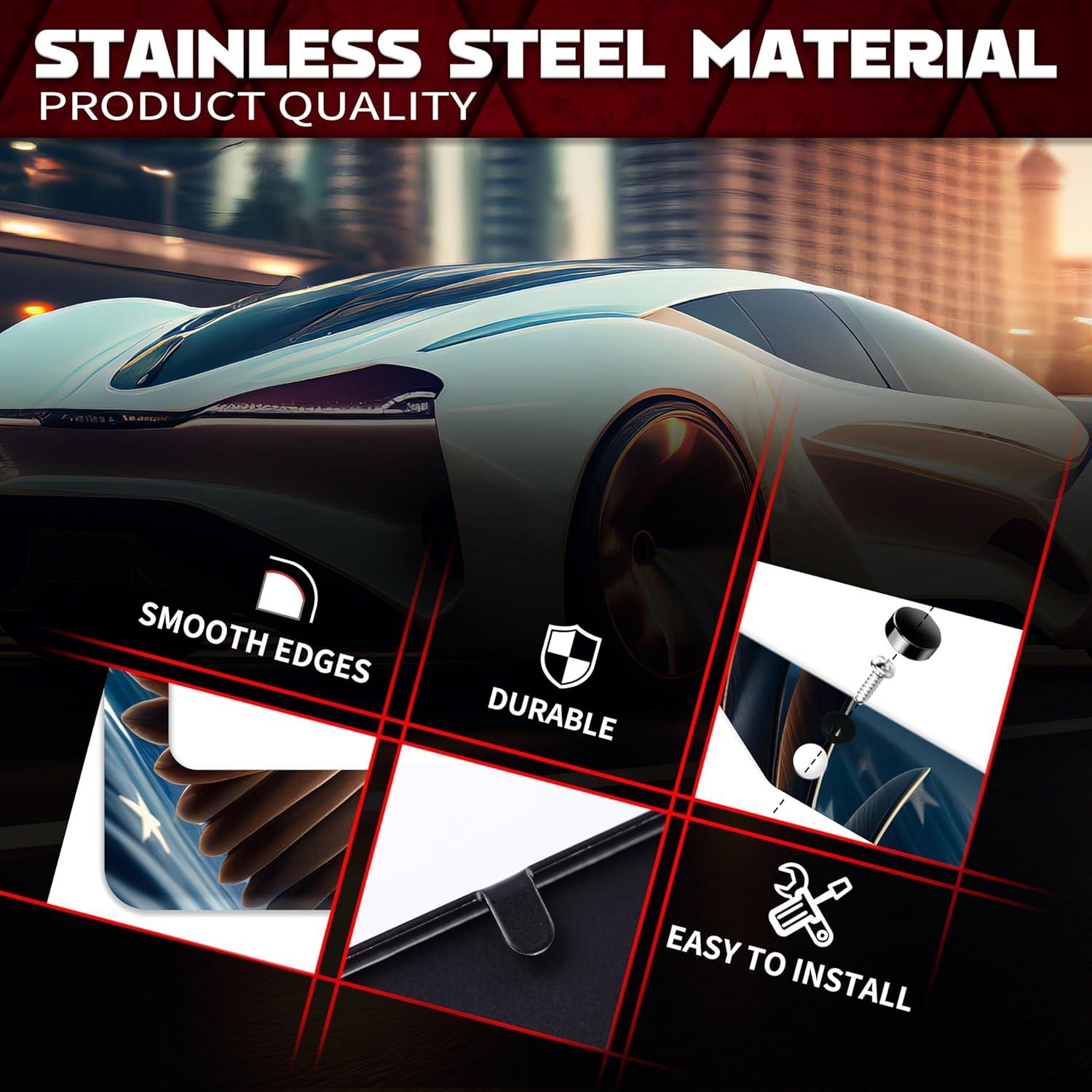 Marco de Placa de Licencia Personalizado Omw2fyb Águila Americana