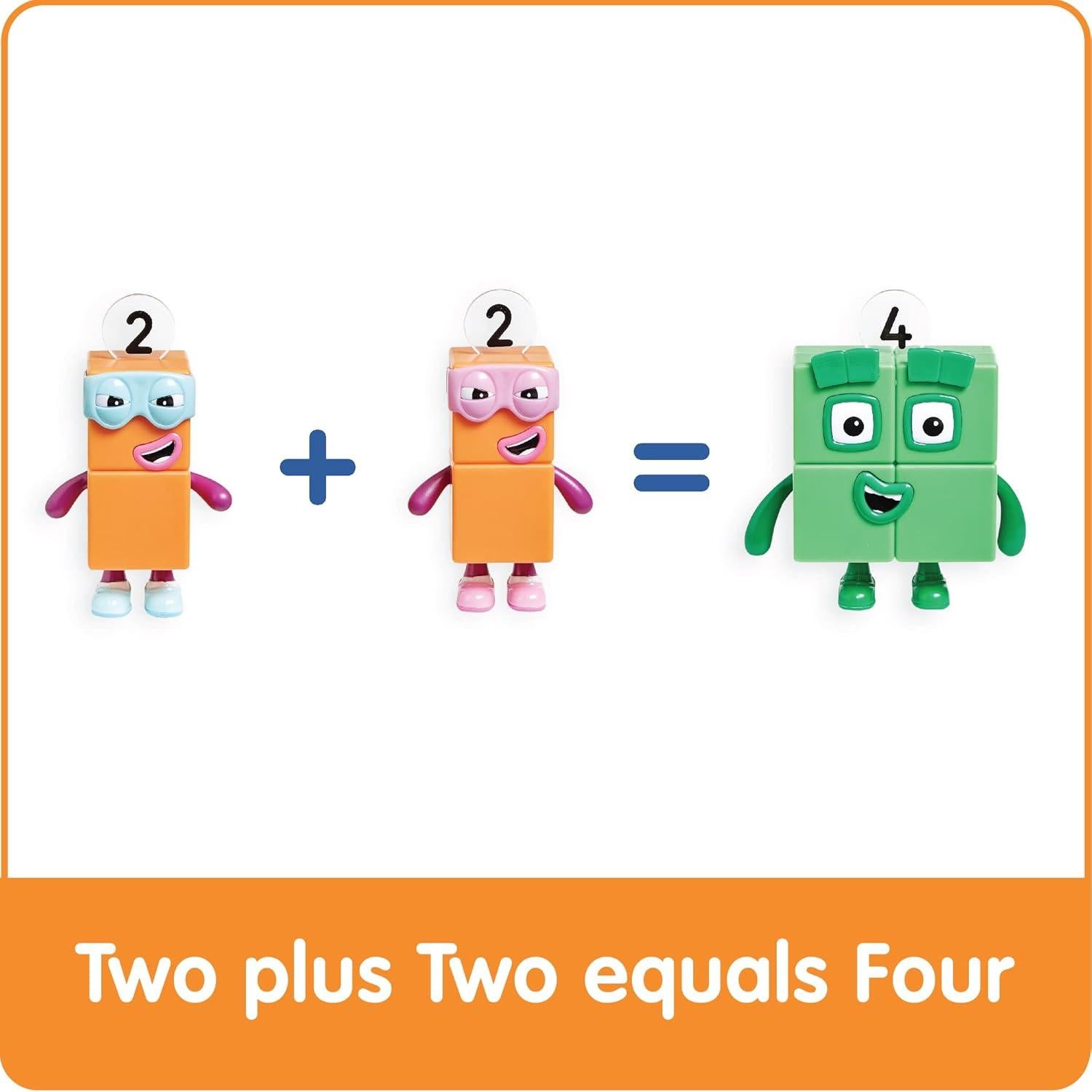 Figuras de Juguete Numberblocks Cuatro y Terribles Dos - hand2mind