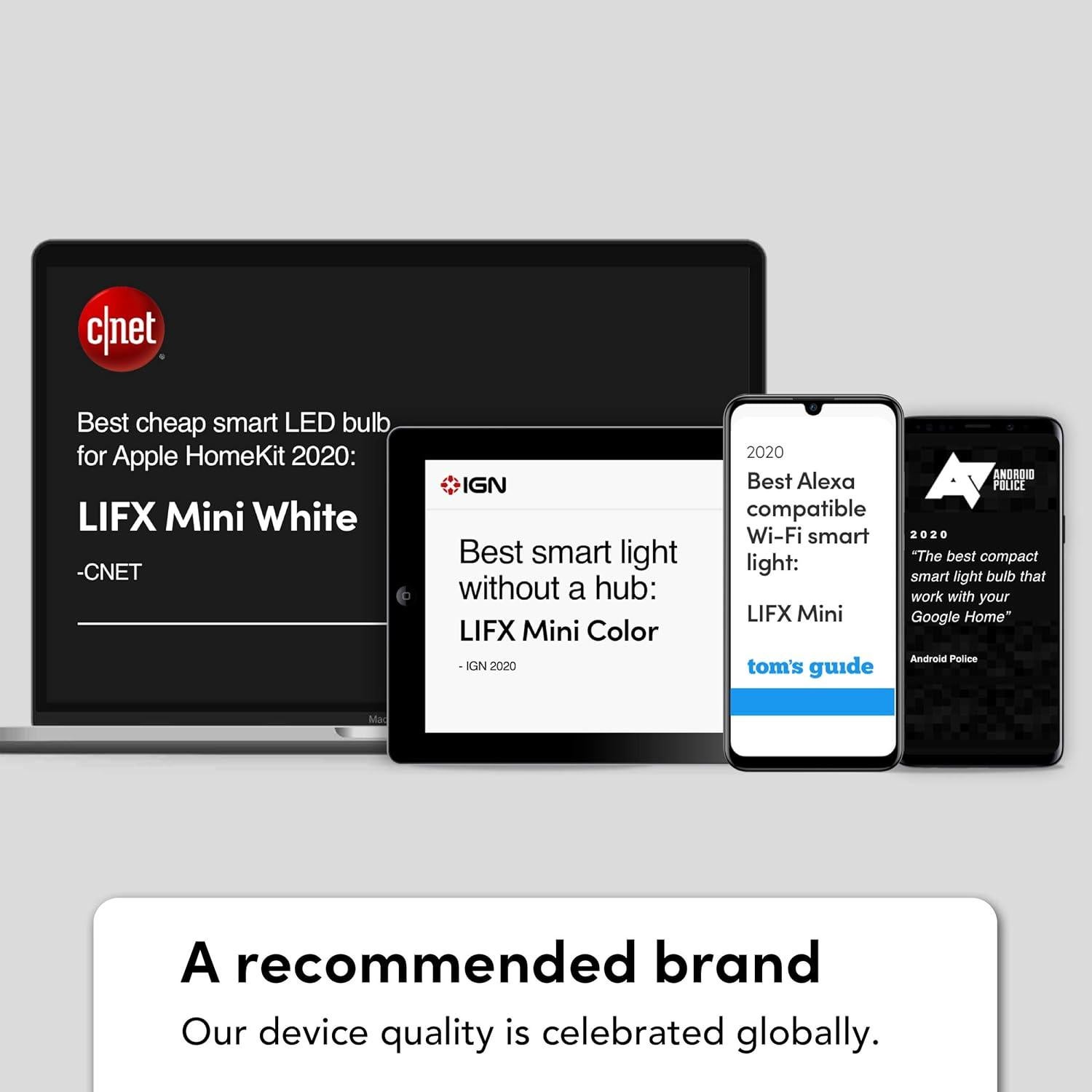 Bombilla LED Inteligente LIFX Color A19 800 lúmenes 2-Pack