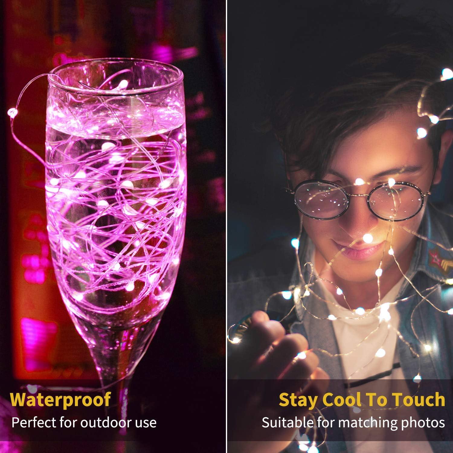 Luces de Hadas LED Brightown 12 Paquete 2.13m 20 LEDs Multicolor