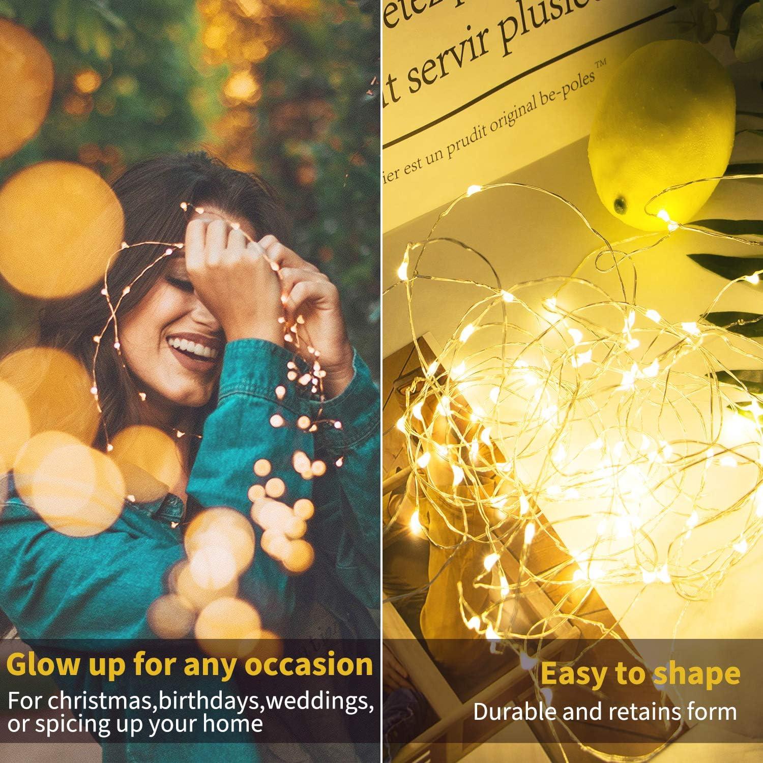 Luces de Hadas LED Brightown 12 Paquete 2.13m 20 LEDs Multicolor