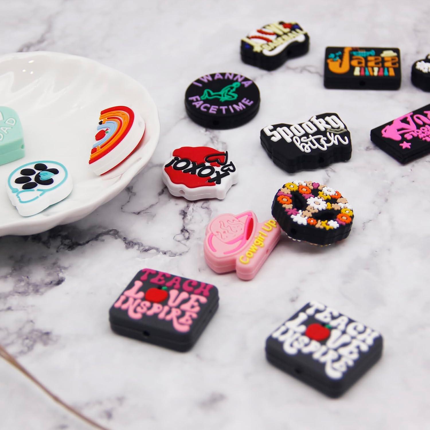 Kit de 18 Perlas de Silicona KJMYYXGS para Manualidades DIY