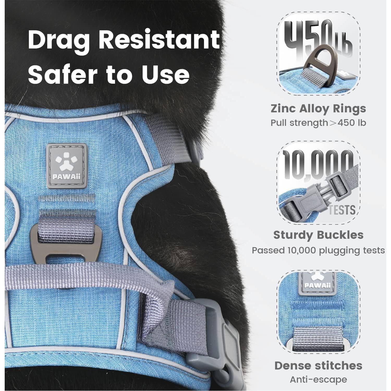 Arnés para Perros Pawaii XS Ajustable Reflectante con Etiqueta