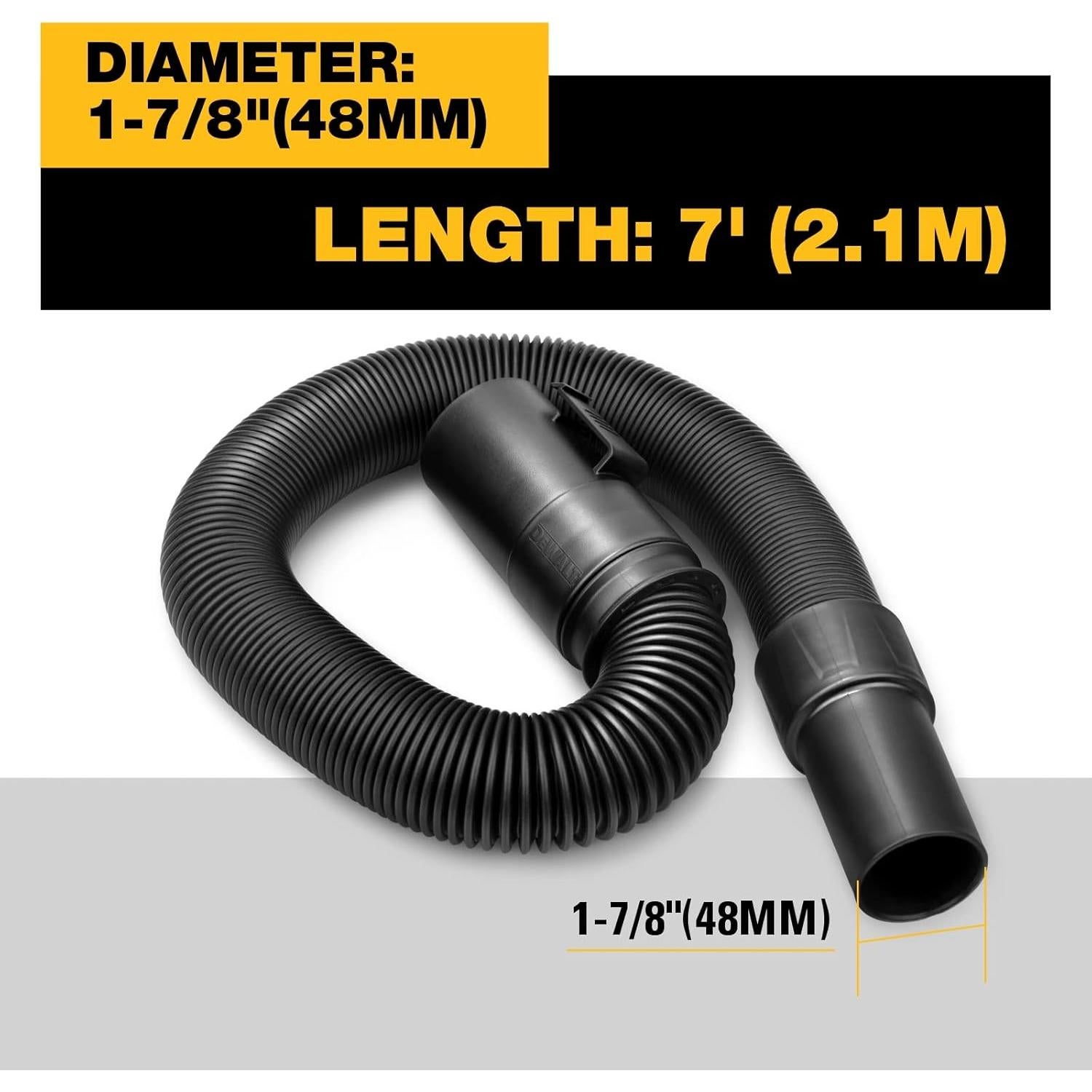 Manguera Super Flexible DEWALT DXVA19-2600 2.13 m 4.76 cm