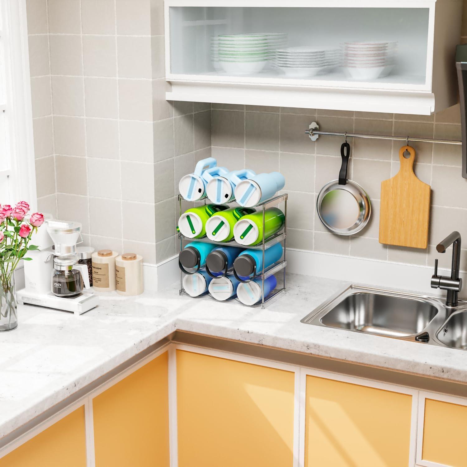 Organizador de Botellas Apilable Yieach para Stanley y Yeti 1.18L