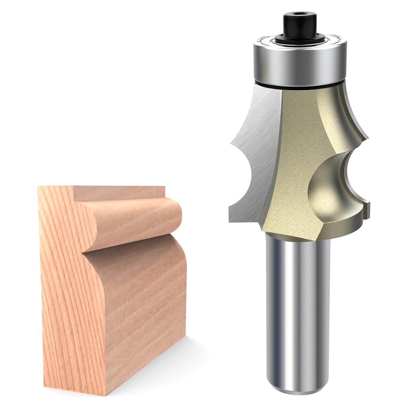 Bit de Router de Moldura ROOCBIT 1/2" Eje 3/8" Diámetro