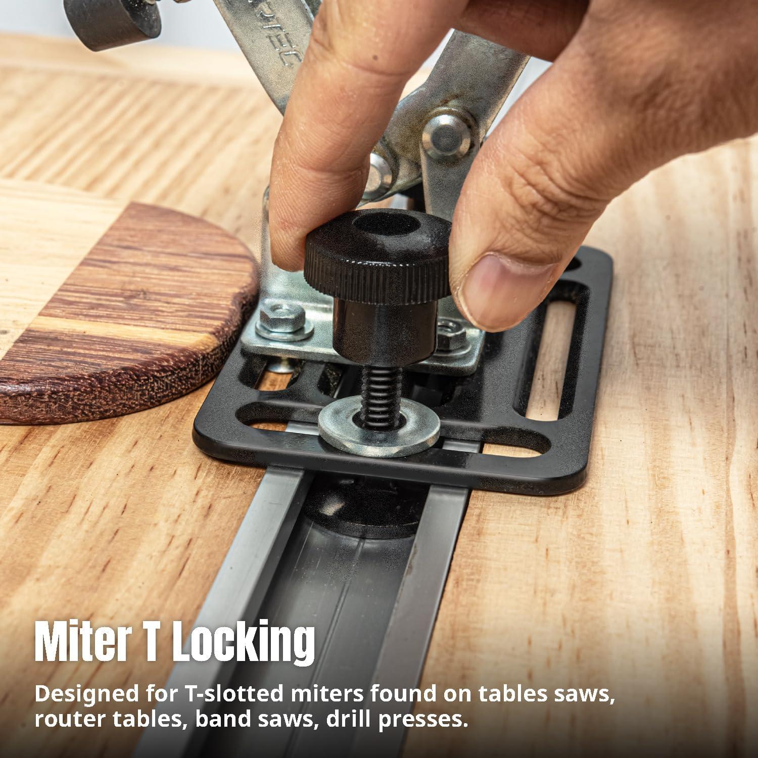 Bolas de Bloqueo Miter T POWERTEC 1/4"-20 2.54 cm 10PK