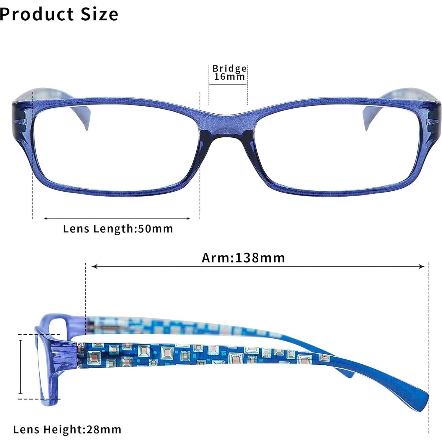 Gafas de Lectura Madison Avenue 4 Pack Mujeres Bloqueo Luz Azul