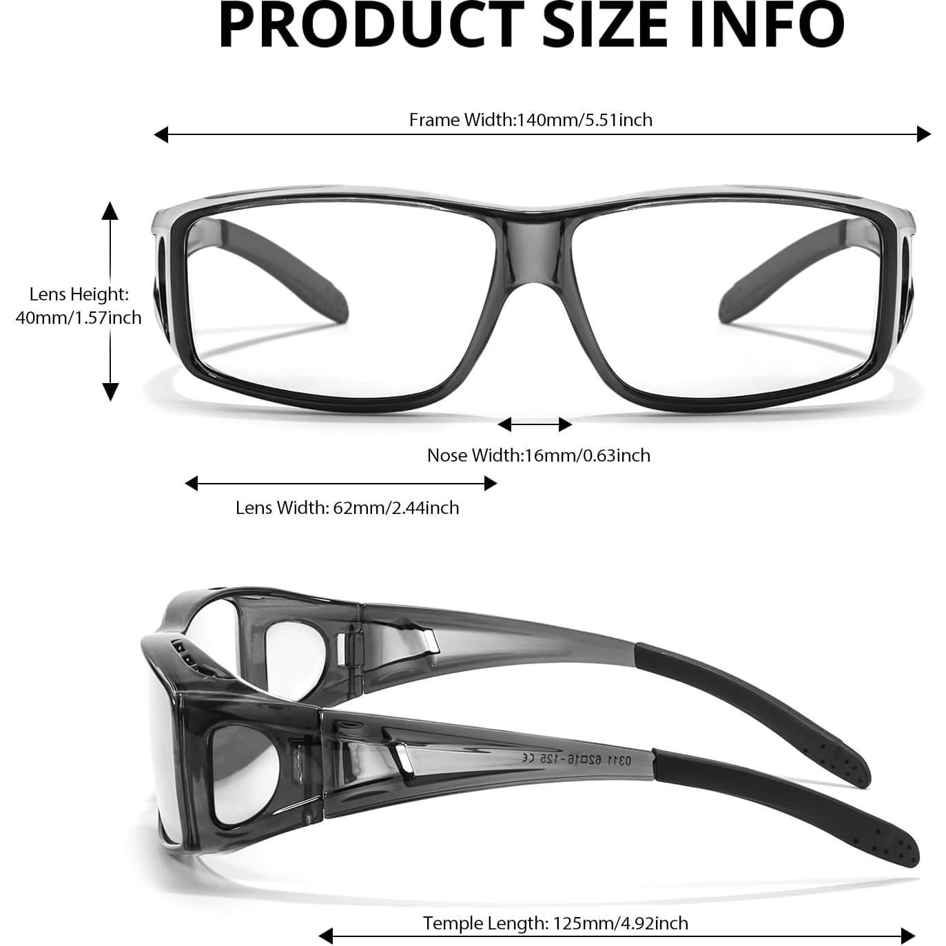 Gafas VIEWBETTER Fit Over Anti Luz Azul para Alivio Ocular