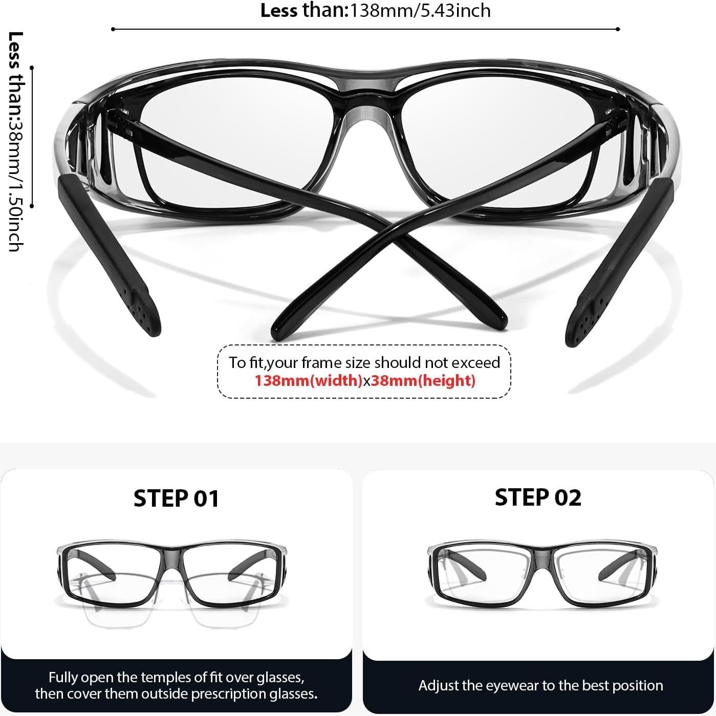 Gafas VIEWBETTER Fit Over Anti Luz Azul para Alivio Ocular