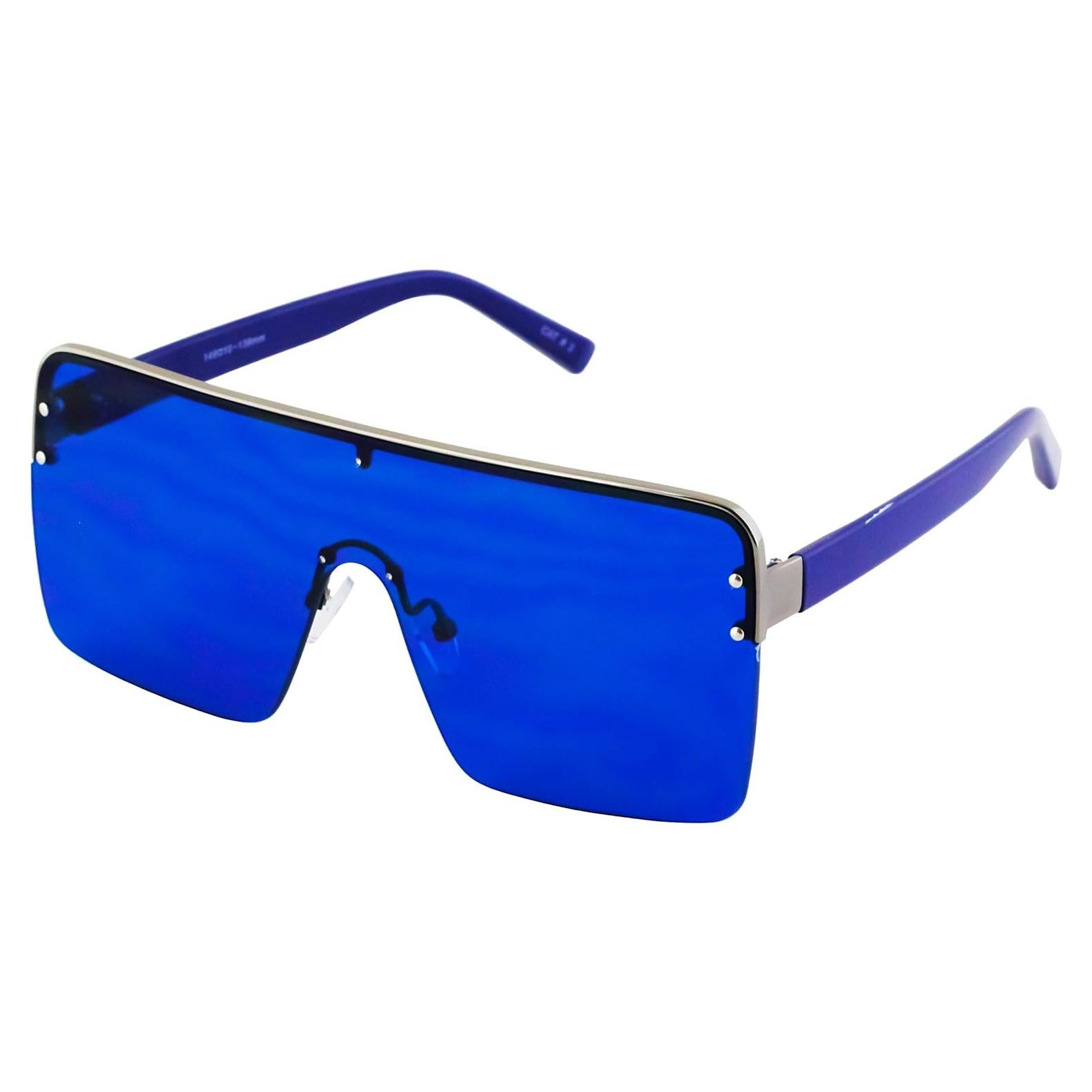 Gafas de sol aviador retro unisex con marco metálico UV400