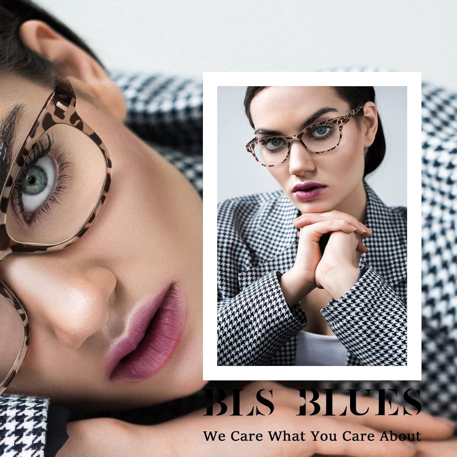 Gafas de lectura BLS BLUES para mujeres, bloqueo luz azul
