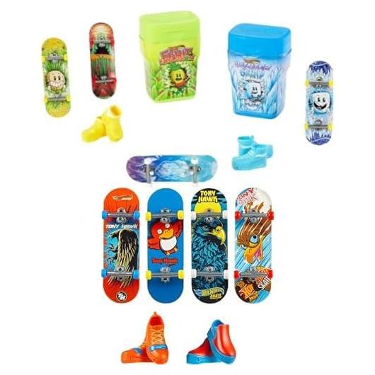 Paquete Fingerboards Hot Wheels Skate + Zapatillas Tony Hawk