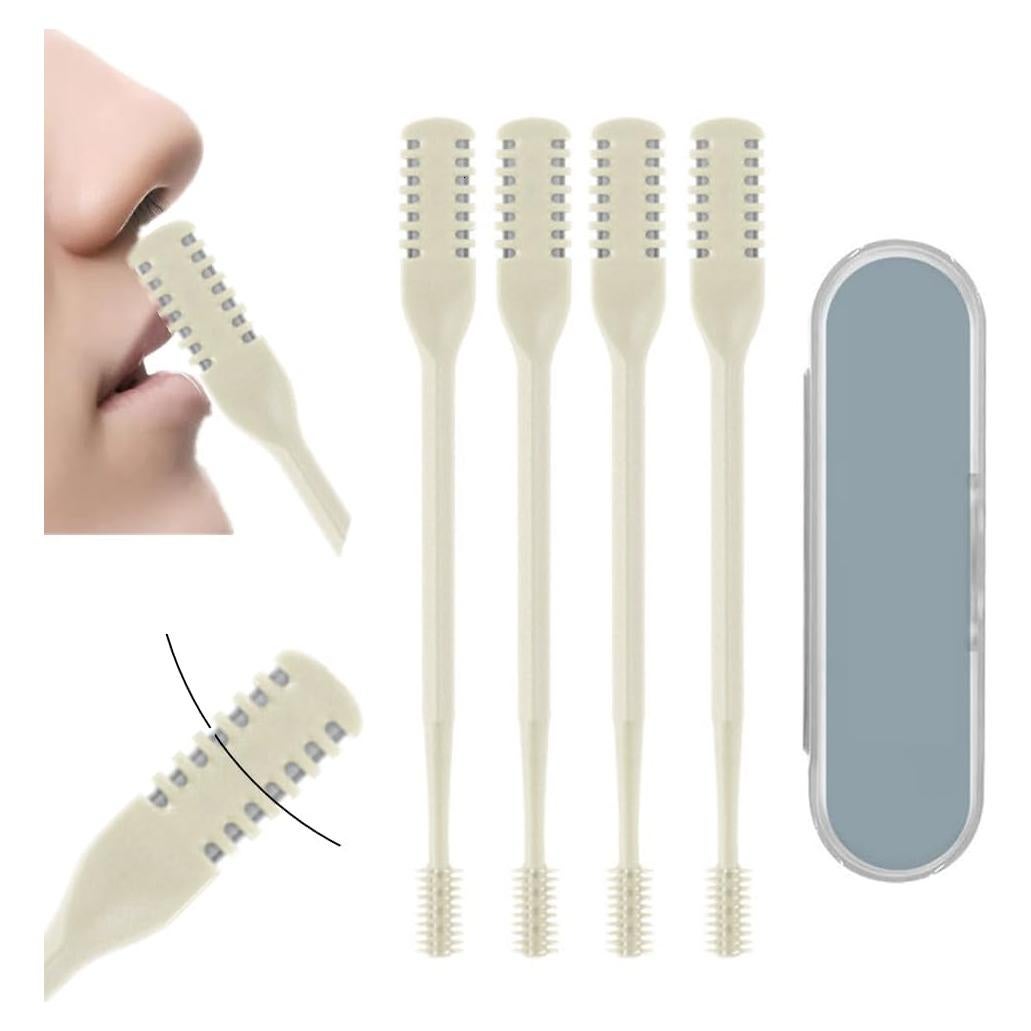 Cortador de Vello Nasal Topaliving 2-en-1 Doble Cara 360°