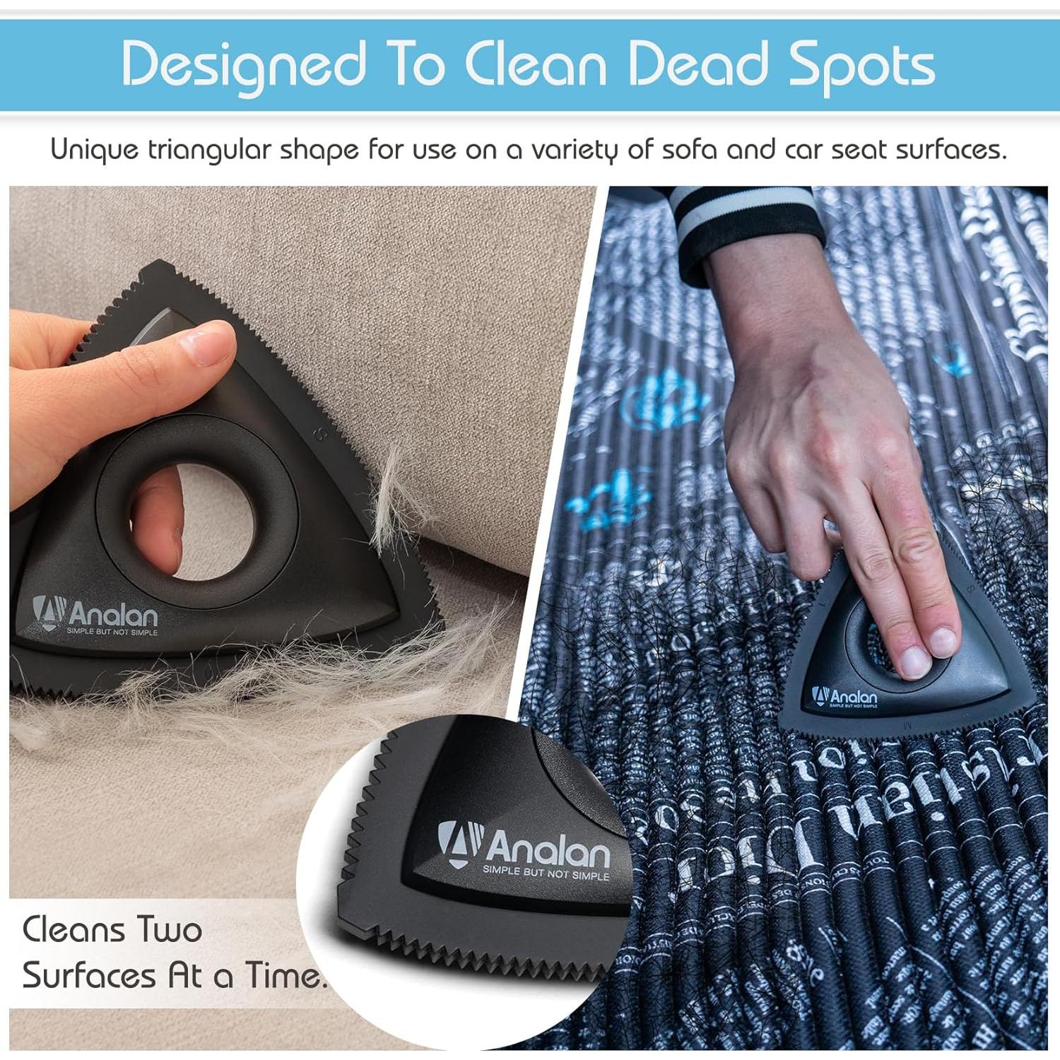 Removedor de Pelo de Mascota Analan Triangular 12cm Ecológico