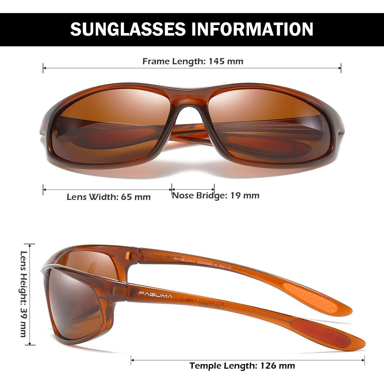 Gafas de sol deportivas FAGUMA polarizadas UV400 para hombres