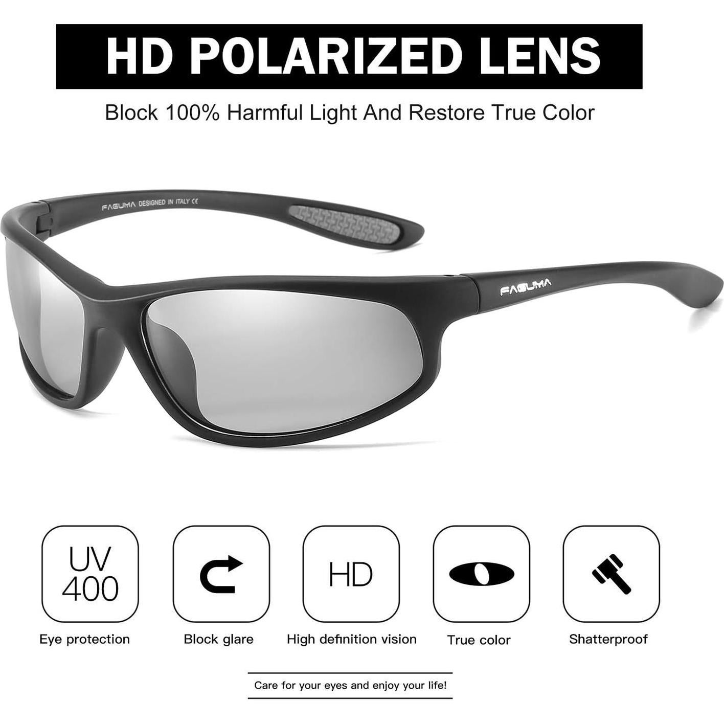 Gafas de sol deportivas FAGUMA polarizadas UV400 para hombres