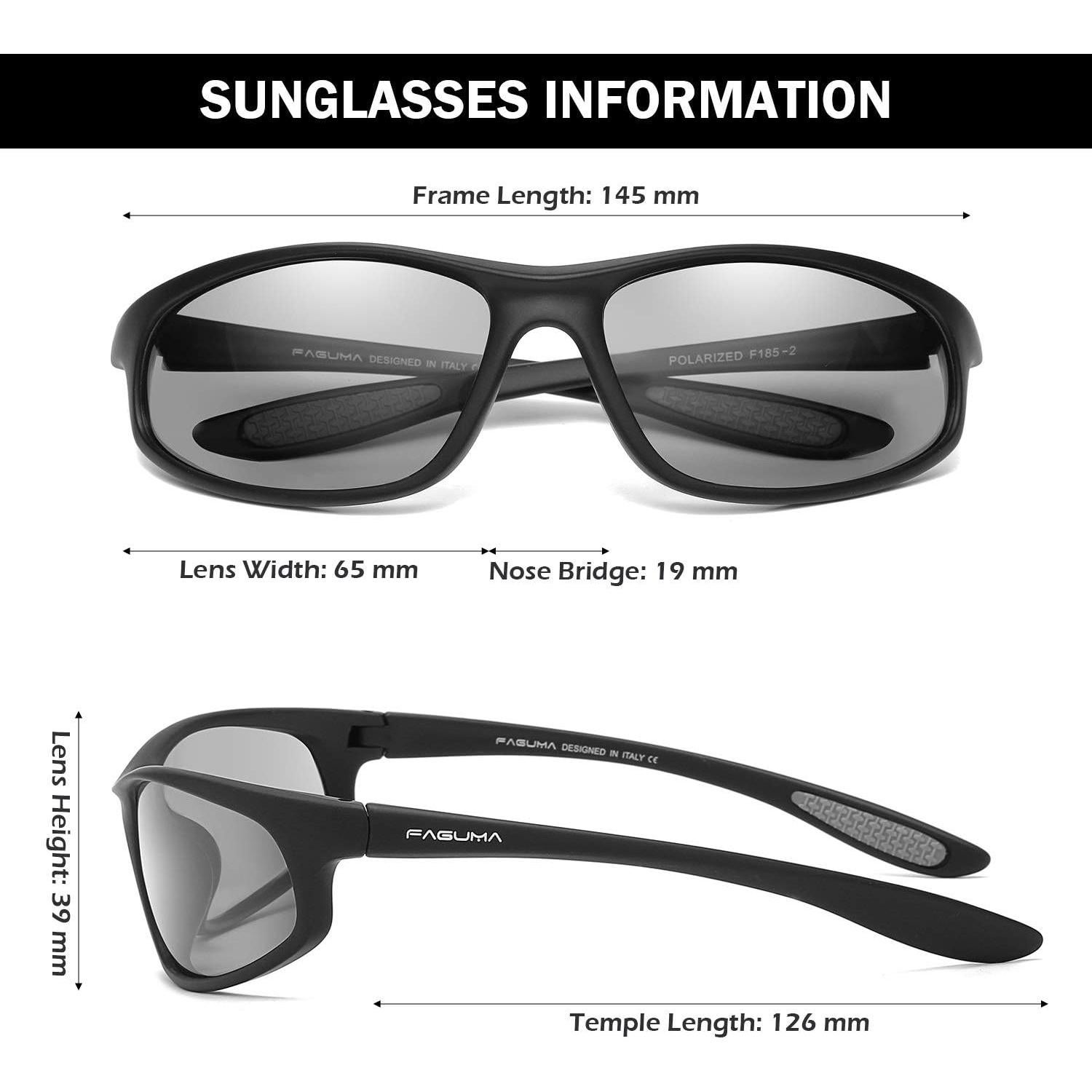 Gafas de sol deportivas FAGUMA polarizadas UV400 para hombres