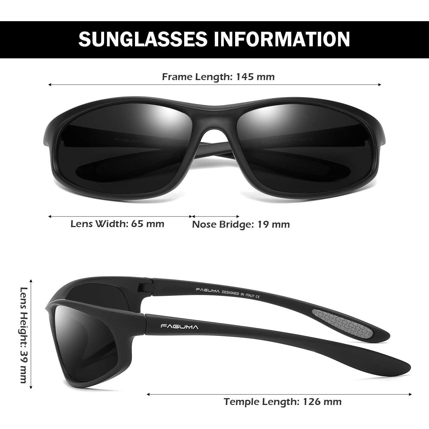 Gafas de sol deportivas FAGUMA polarizadas UV400 para hombres