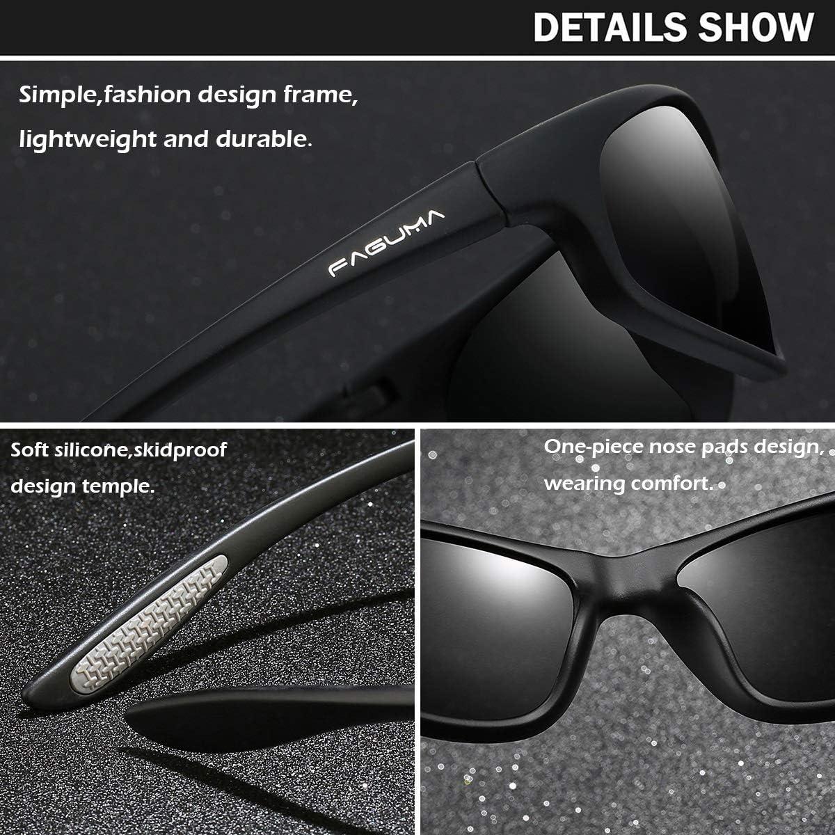 Gafas de sol deportivas FAGUMA polarizadas UV400 para hombres