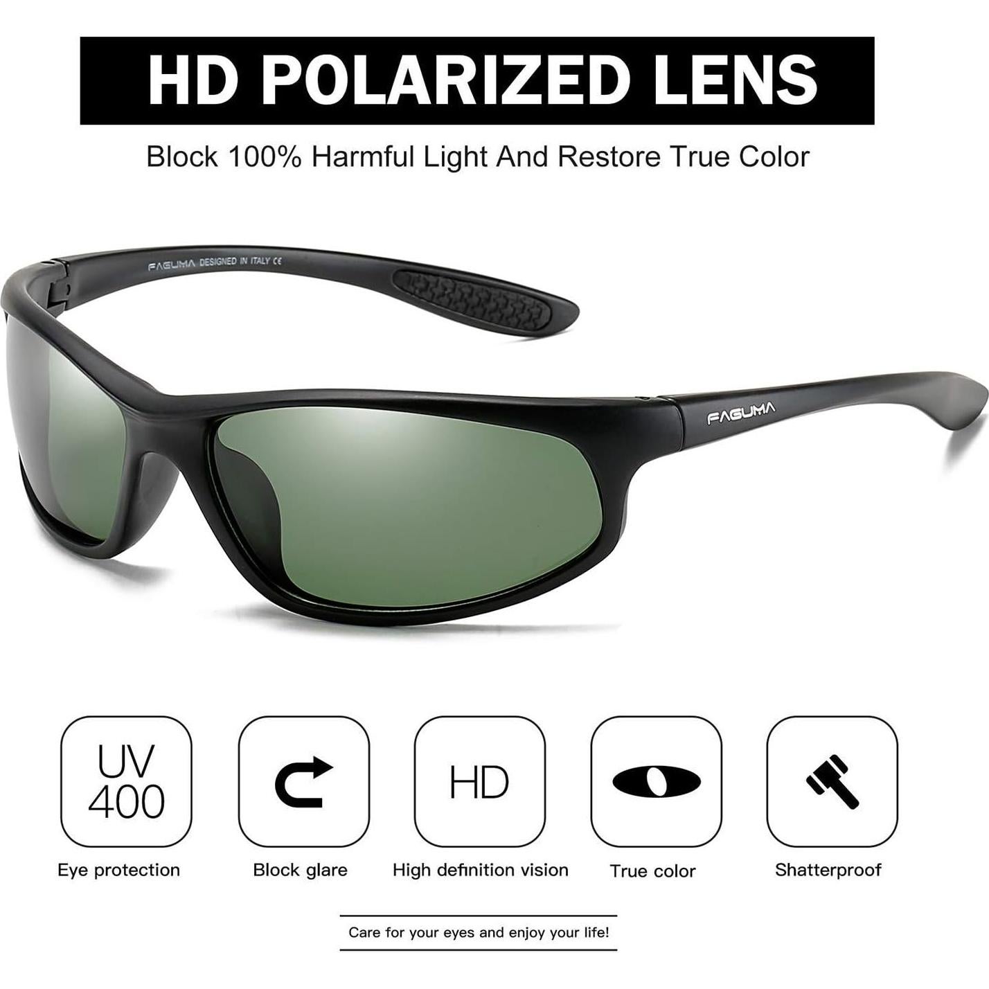 Gafas de sol deportivas FAGUMA polarizadas UV400 para hombres