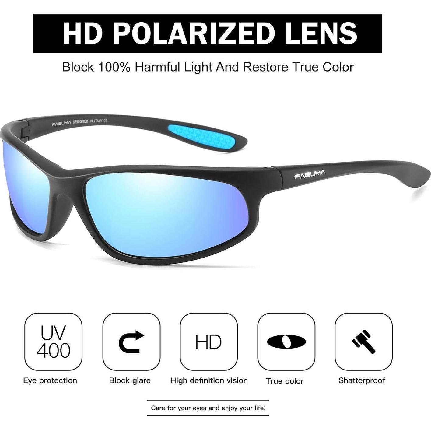 Gafas de sol deportivas FAGUMA polarizadas UV400 para hombres