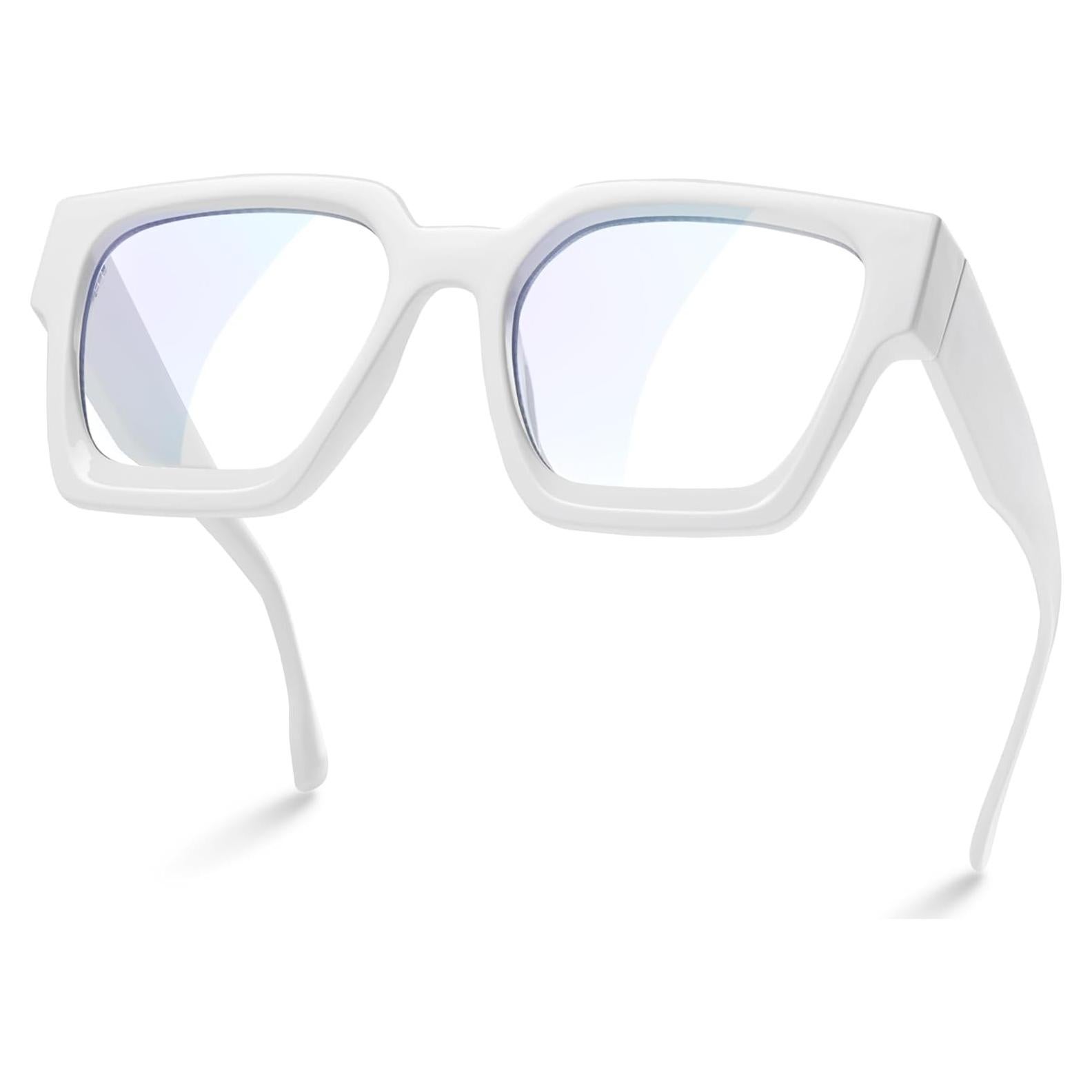 Gafas de luz azul oversized para mujer - Marco chic UV400