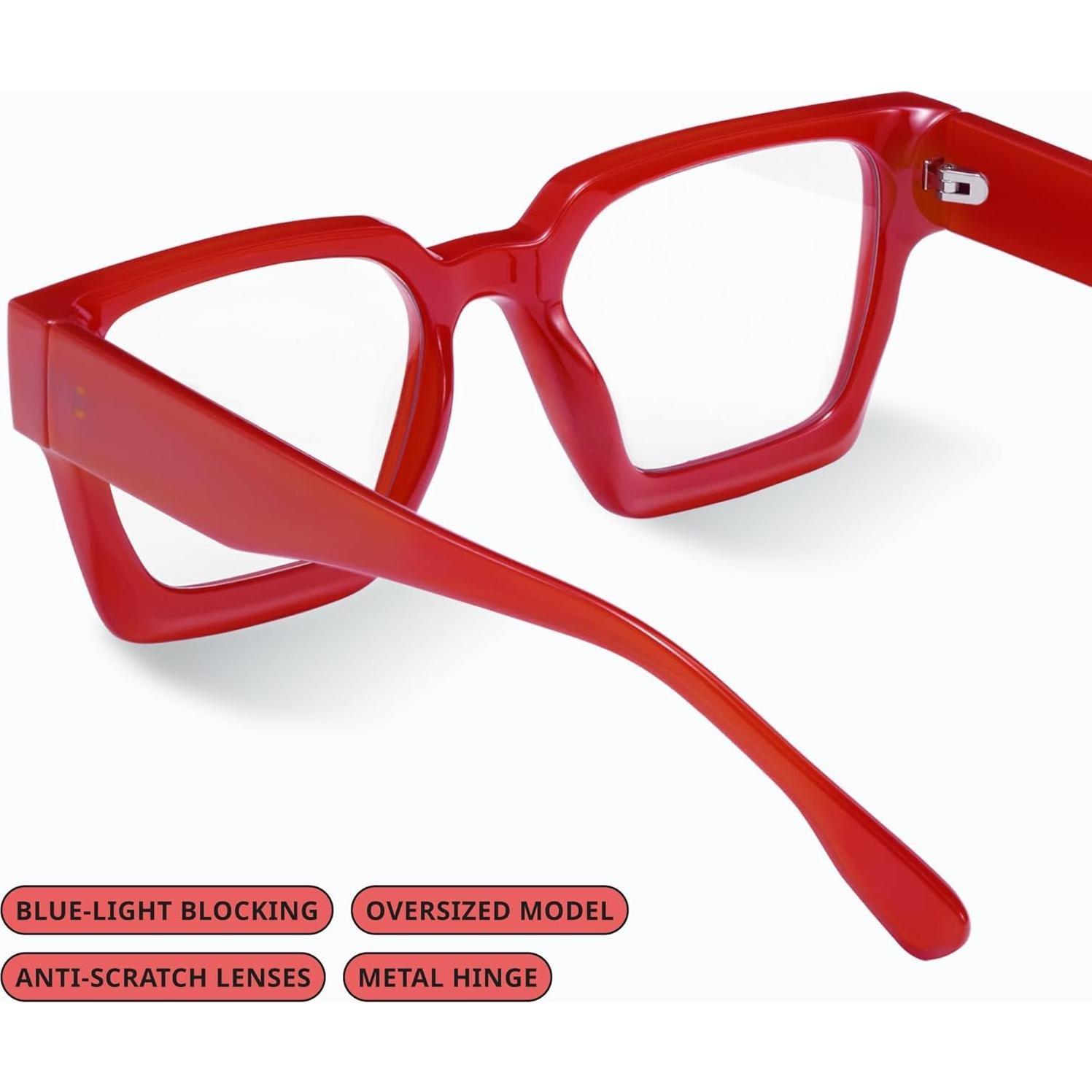 Gafas de luz azul oversized Livho para mujer - Anti fatiga ocular