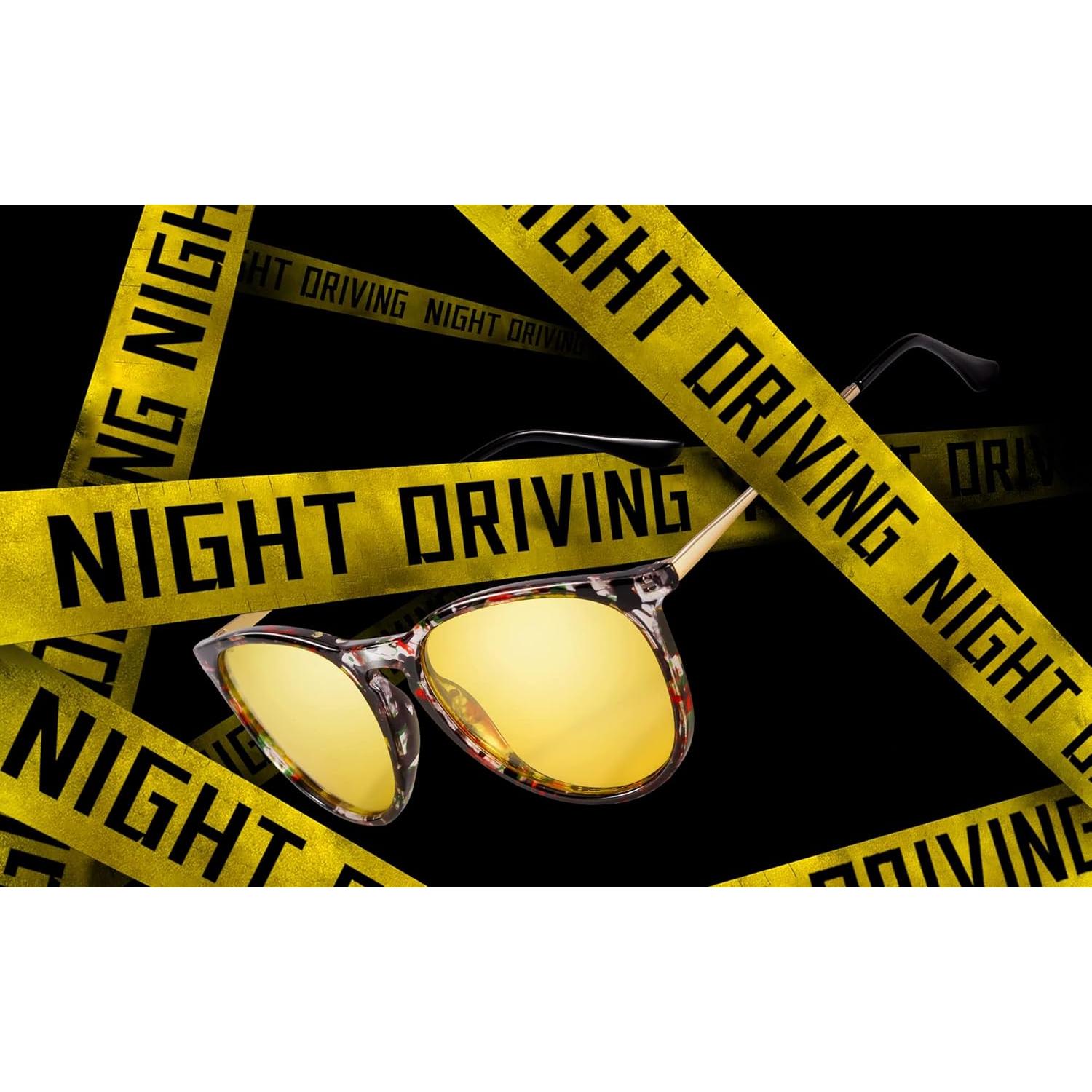 Gafas de Visión Nocturna TJUTR Amarillas Polarizadas UV