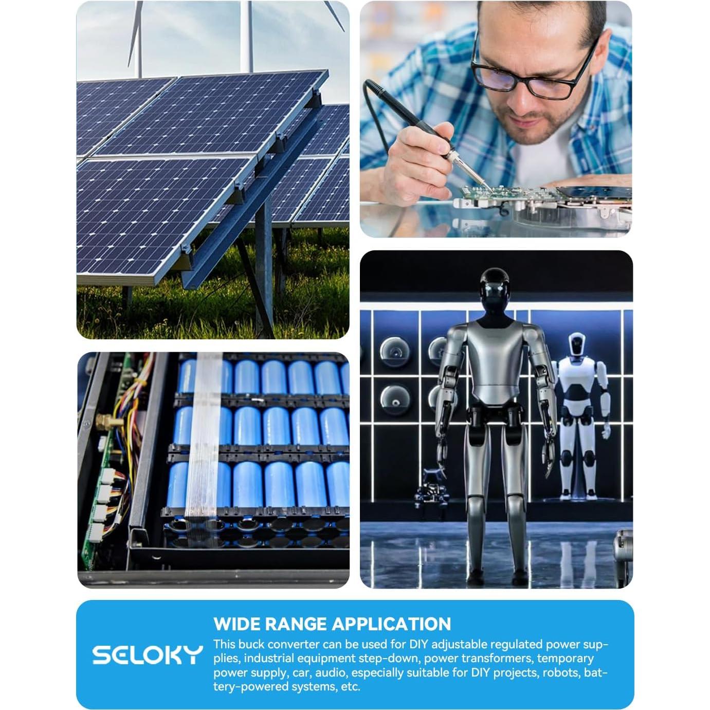 Módulo Convertidor Buck DC-DC LM2596 con Pantalla LED - 2 Unidades