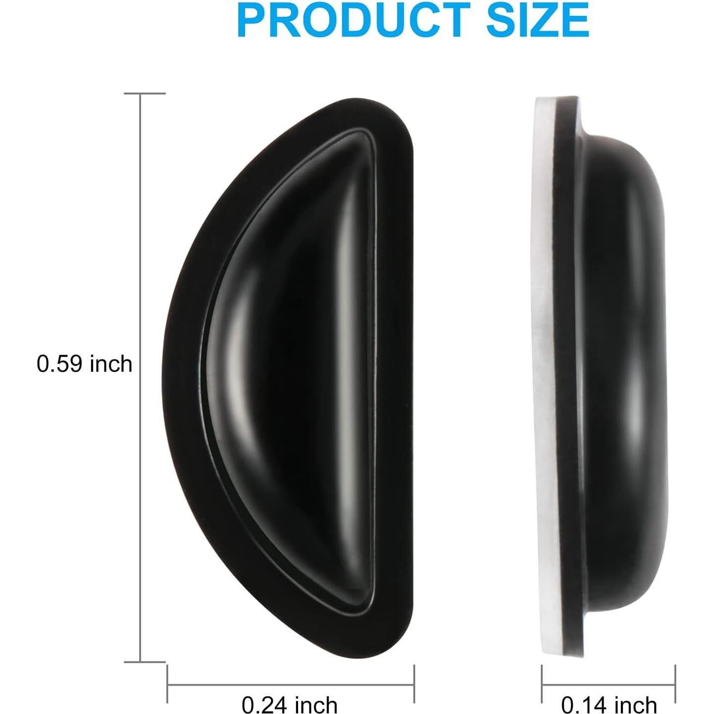 Almohadillas para Nariz SURMAP 10 Pares Silicona Negra