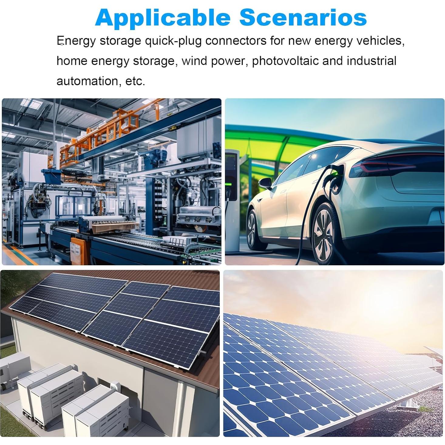 Conector de Almacenamiento de Energía ZIWIMEGO 100A IP67