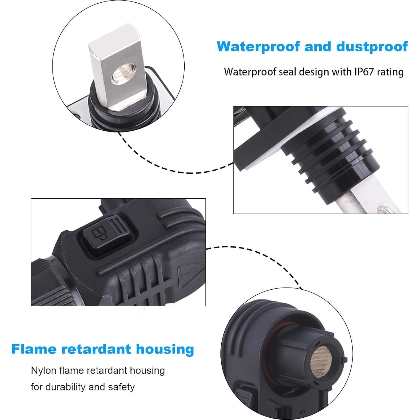 Conector de Almacenamiento de Energía ZIWIMEGO 100A IP67