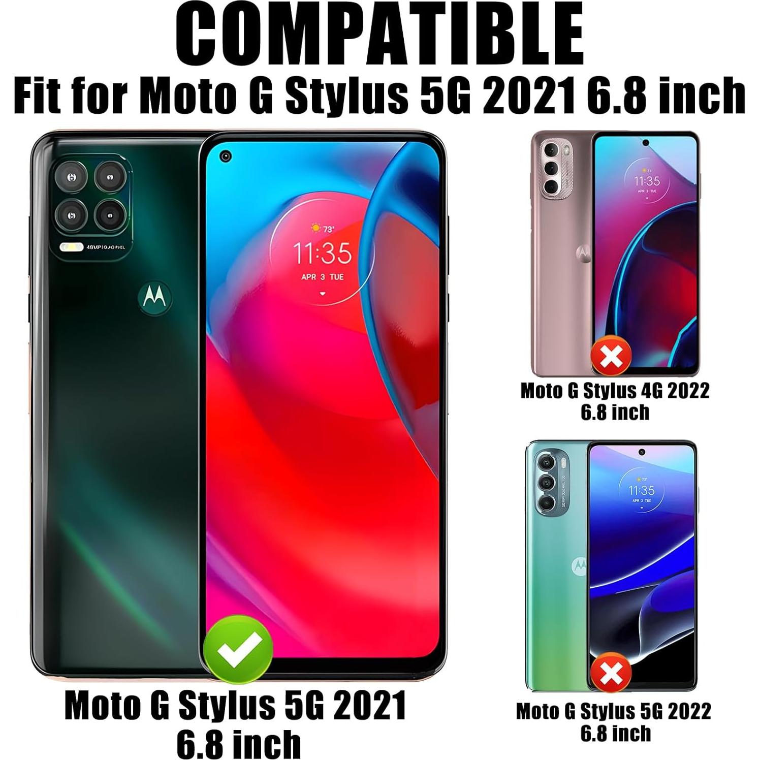 Protector de Pantalla TQLGY para Moto G Stylus 5G 2021 - 3 Pzas