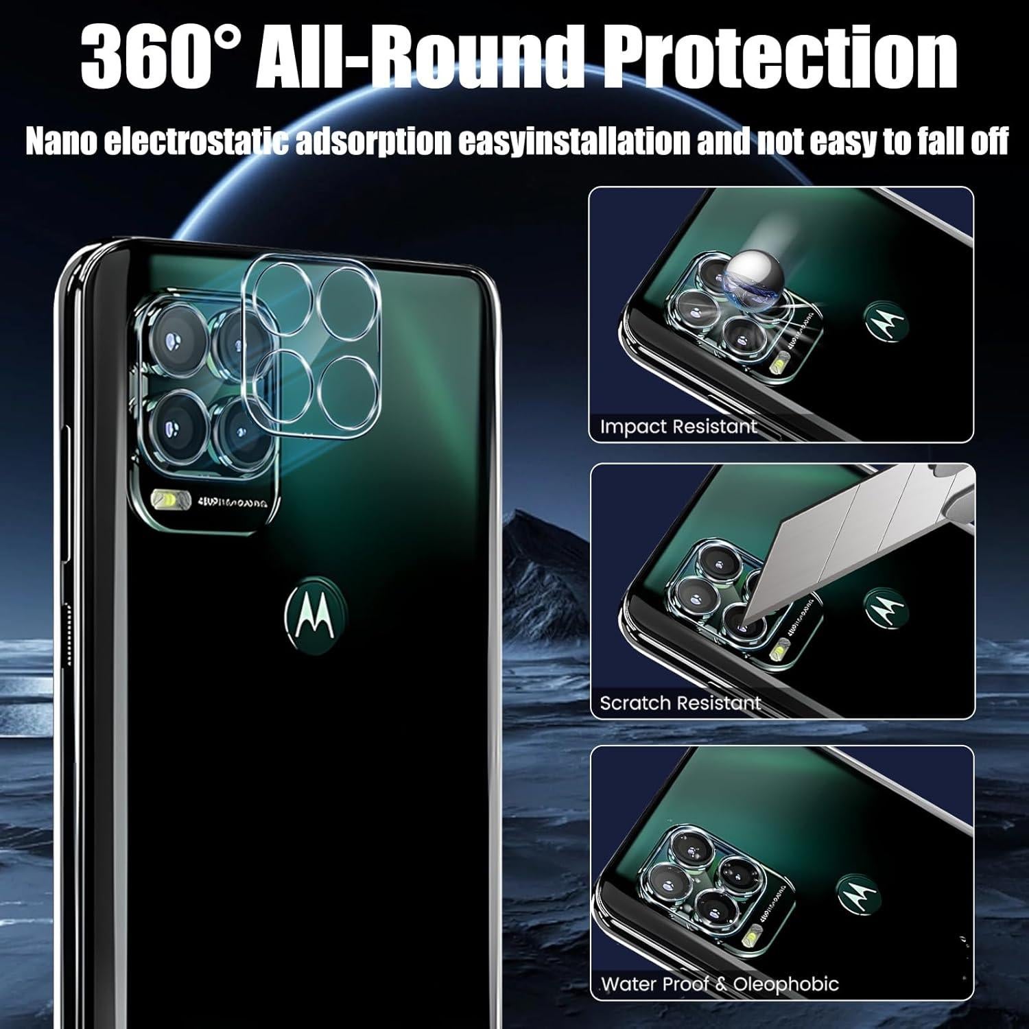Protector de Pantalla TQLGY para Moto G Stylus 5G 2021 - 3 Pzas