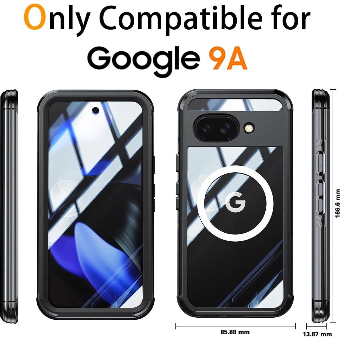 Funda Magnética para Google Pixel 9A - Protección 360° Negra