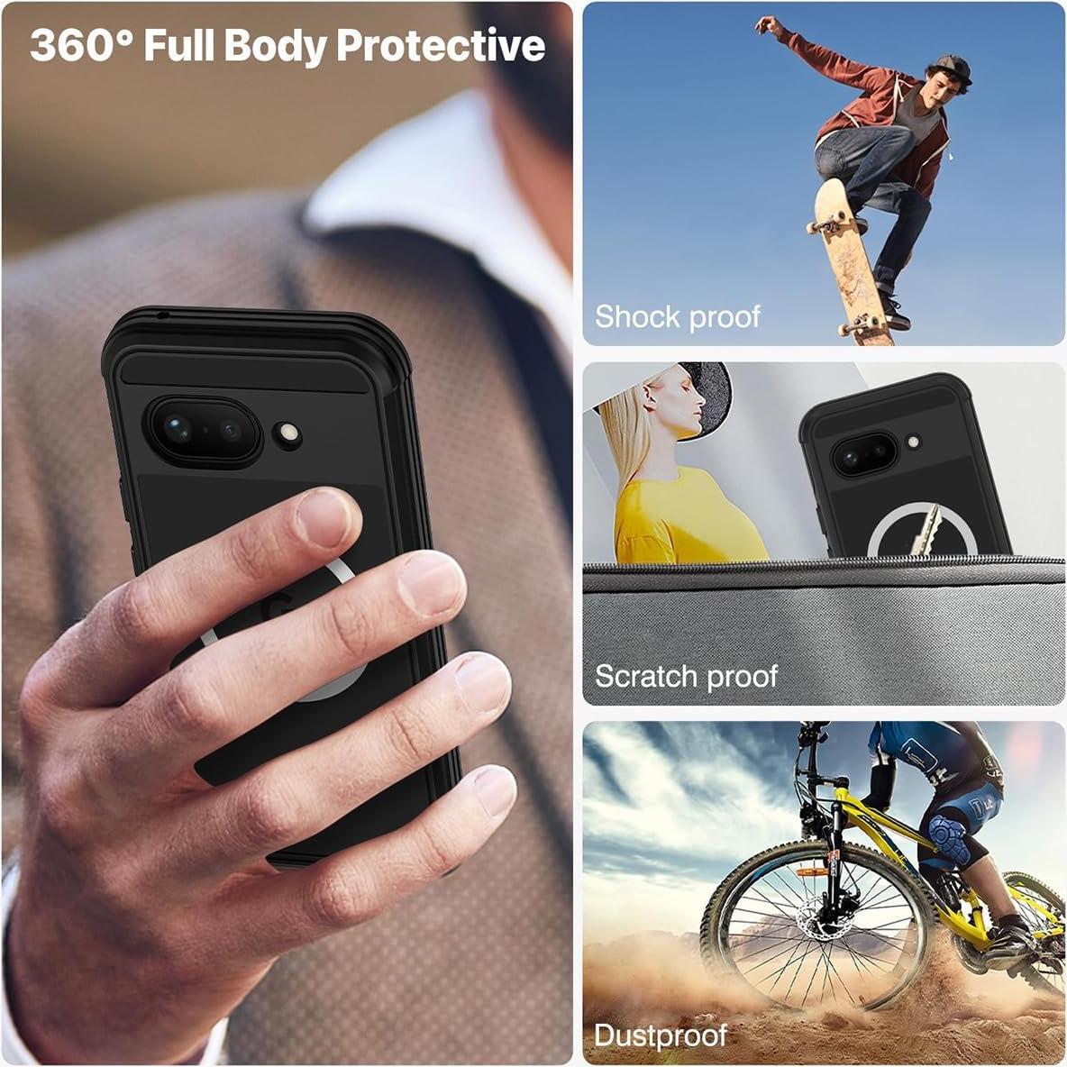 Funda Magnética para Google Pixel 9A - Protección 360° Negra