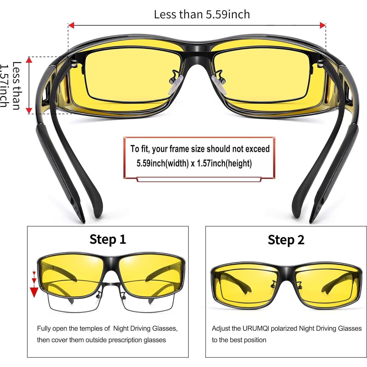 Gafas de Visión Nocturna URUMQI Polarizadas para Conducir