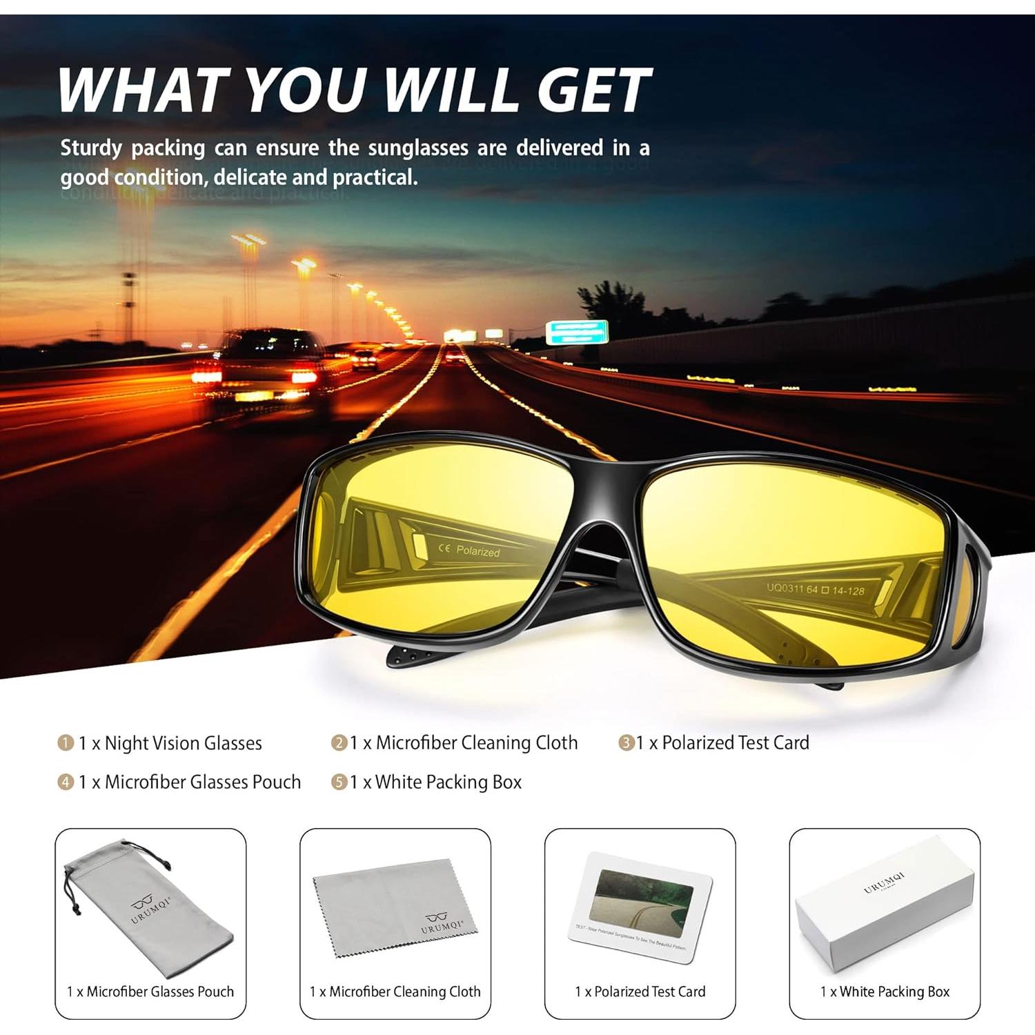 Gafas de Visión Nocturna URUMQI Polarizadas para Conducir