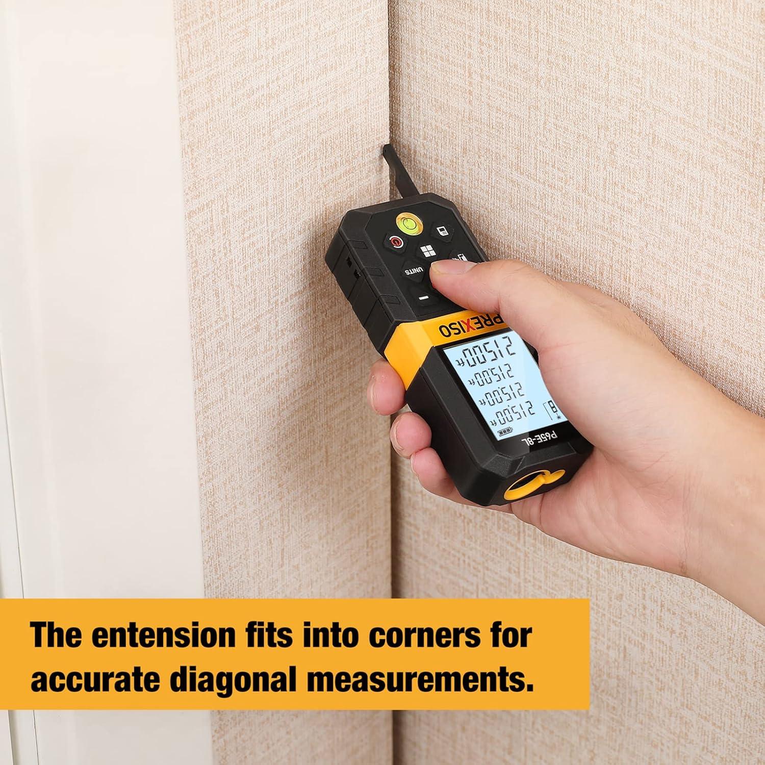 Medidor Láser Prexiso P65E-8L 65.53m con Extensión