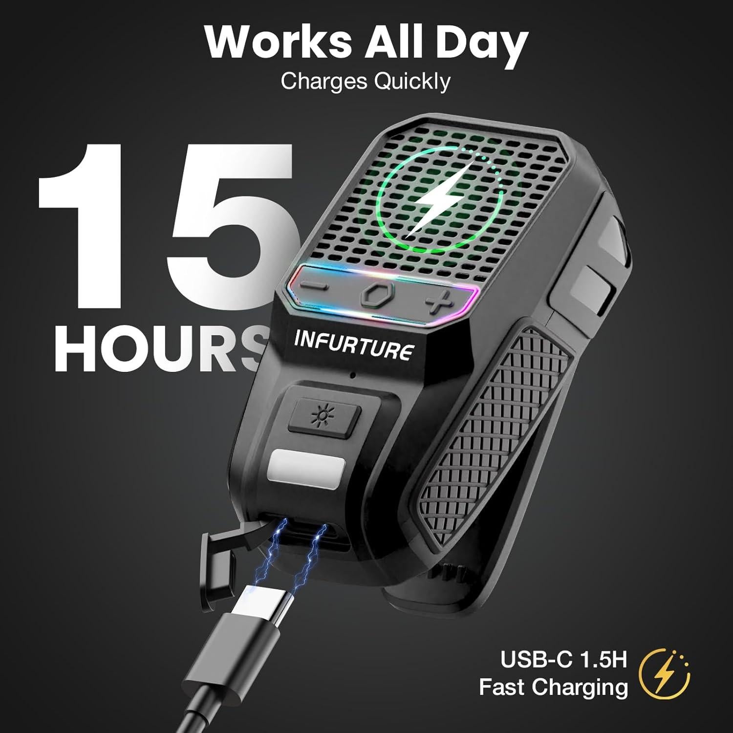 Altavoz Bluetooth INFURTURE BH127AU Portátil Impermeable Negro