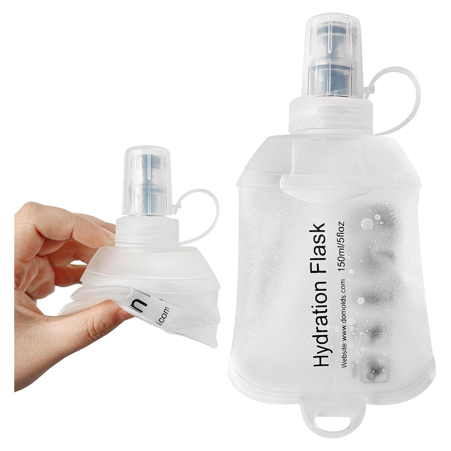 Botella de Agua Suave Colapsable SHELEMB 150ml Blanca